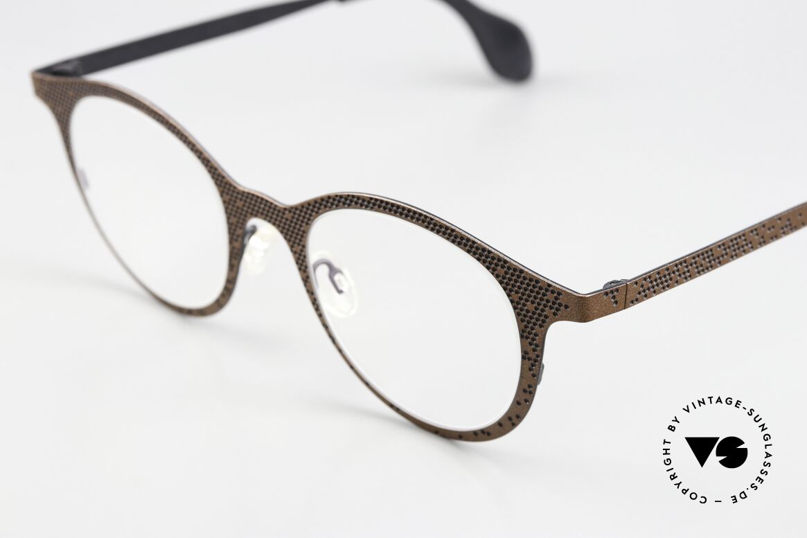 Theo Belgium Mille 61 Lebendiges Rahmenmuster, das gepunktete Muster macht die Brille lebendig, Passend für Herren und Damen