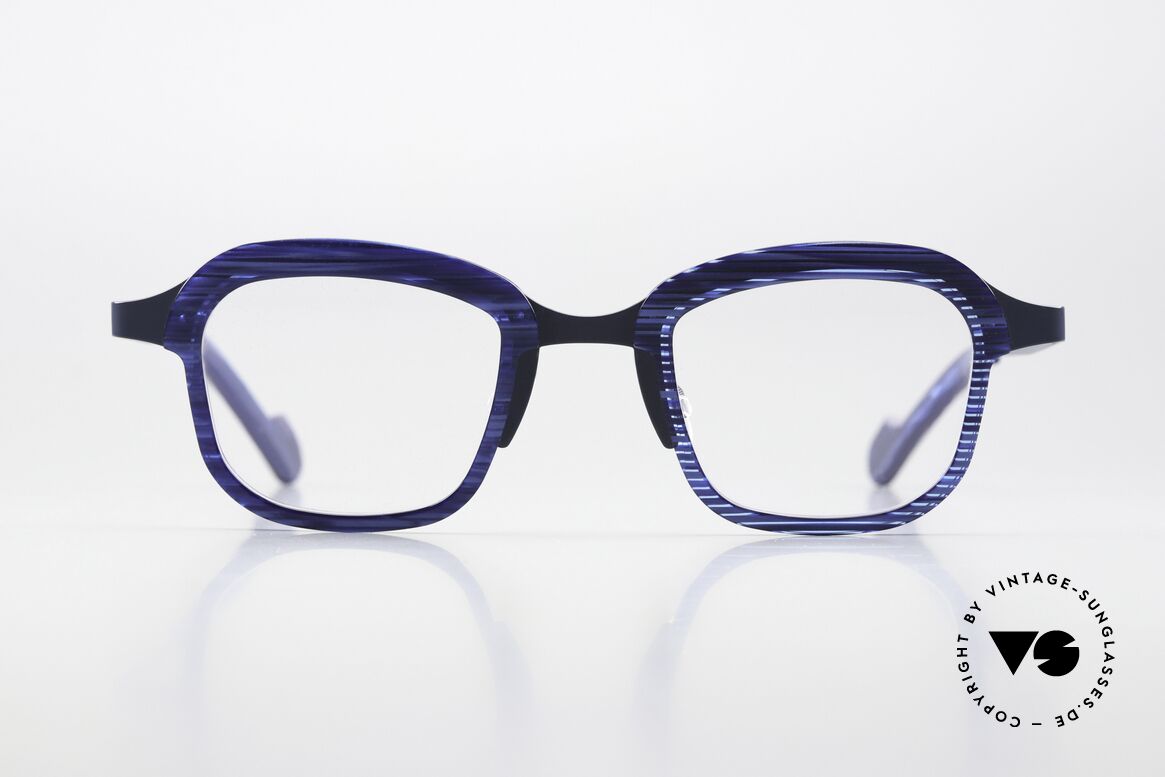 Theo Belgium Vic Damenbrille Und Herrenbrille, edle Kombination aus Farbe, Form & Materialien, Passend für Herren und Damen