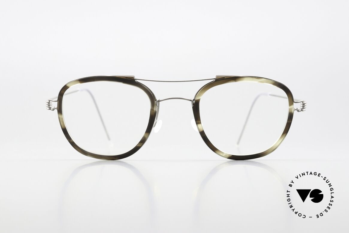 Lindberg William Air Titan Rim Panto Brille Damen & Herren, Modell William, Größe 47-23, Bügellänge 145, Farbe 10, Passend für Herren und Damen