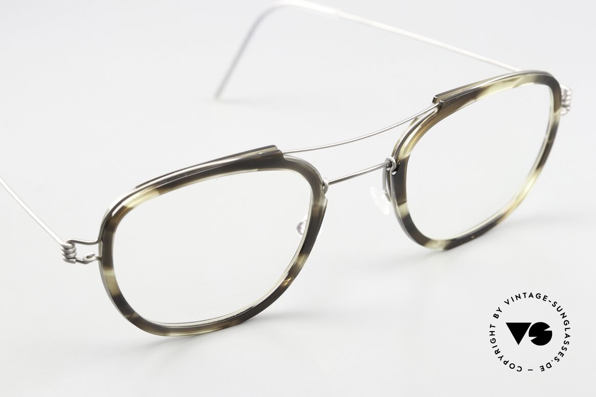 Lindberg William Air Titan Rim Panto Brille Damen & Herren, ungetragenes Einzelstück mit original Lindberg Hart-Etui, Passend für Herren und Damen
