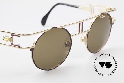 Cazal 958 90er Eurythmics Sonnenbrille, braune Cazal Sonnengläser für 100% UV Protection, Passend für Herren und Damen