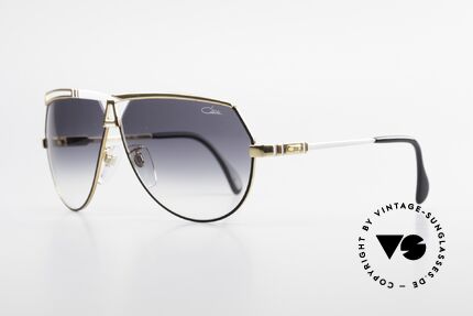 Cazal 954 Vintage Designer Sonnenbrille, Pilotenform mit großen Gläsern & toller Farbgestaltung, Passend für Herren und Damen