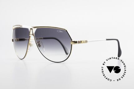 Cazal 954 Designer Vintage Sonnenbrille, Pilotenform mit großen Gläsern & toller Farbgestaltung, Passend für Herren und Damen