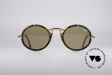 Cazal 644 Runde 90er Sonnenbrille, edles Unisex-Modell der frühen 1990er Jahre, Passend für Herren und Damen