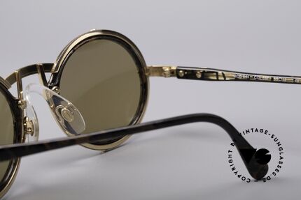 Cazal 644 Runde 90er Sonnenbrille, Cari Zalloni (CaZal) trug dieses Modell privat, Passend für Herren und Damen