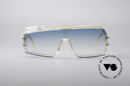 Cazal 858 Asymmetrische 80er Brille, unverwechselbares, asymmetrisches Rahmen-Design, Passend für Herren und Damen