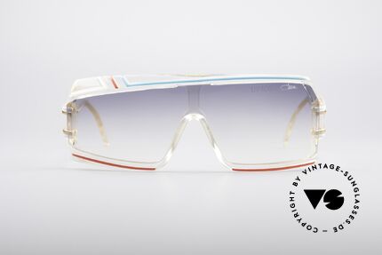 Cazal 858 Asymmetrische 80er Brille, unverwechselbares, asymmetrisches Rahmen-Design, Passend für Herren und Damen
