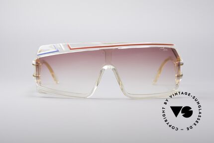 Cazal 858 Vintage 80er Hip Hop Brille, unverwechselbares, asymmetrisches Rahmen-Design, Passend für Herren und Damen