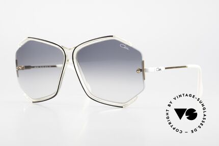 Cazal 852 Riesige 80er Vintage Brille, originelle CAZAL Oversized-Sonnenbrille von 1986, Passend für Damen