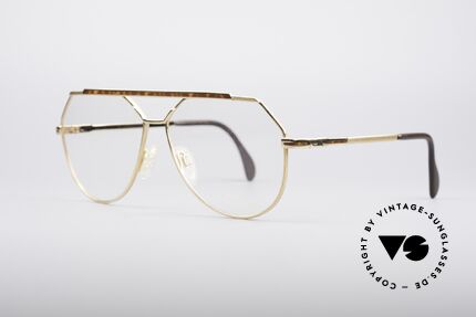 Cazal 733 1980er Herren Pilotenbrille, beste Verarbeitungsqualität & apartes Rahmen-Dekor, Passend für Herren