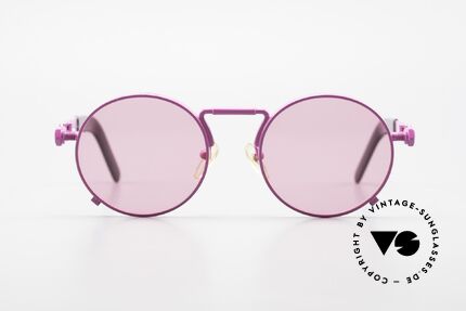 Jean Paul Gaultier 56-8171 Sonderanfertigung in Pink, äußerst hochwertige und detailreiche Brillenfassung, Passend für Herren und Damen