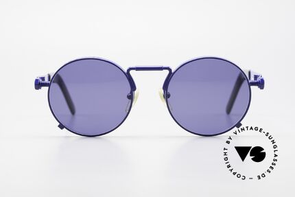 Jean Paul Gaultier 56-8171 Sonderanfertigung in Blau, äußerst hochwertige und detailreiche Brillenfassung, Passend für Herren und Damen
