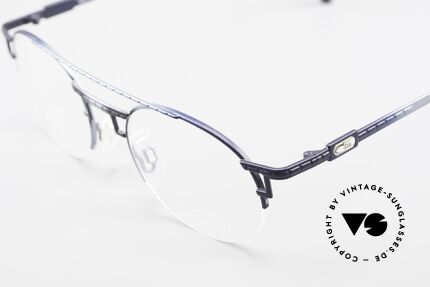 Cazal 764 Echt 90er Vintage Cazal Brille, halb rahmenlos und sehr angenehm zu tragen, Passend für Herren