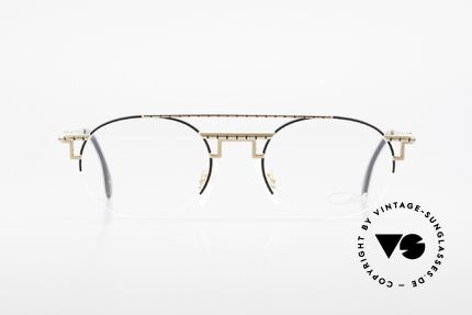 Cazal 764 Echte 90er Cazal Vintage Brille, äußerst elegante Lackierung in schwarz/gold, Passend für Herren