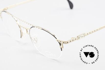 Cazal 764 Echte 90er Cazal Vintage Brille, halb rahmenlos und sehr angenehm zu tragen, Passend für Herren