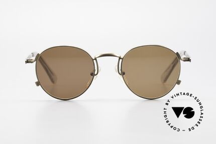 Jean Paul Gaultier 57-1171 90er JPG Designer Sonnenbrille, einzigartig glänzende Lackierung in grau-braun-metallic, Passend für Herren und Damen Jean Paul Gaultier 57-1171 90er JPG Designer Sonnenbrille, einzigartig glänzende Lackierung in grau-braun-metallic, Passend für Herren und Damen