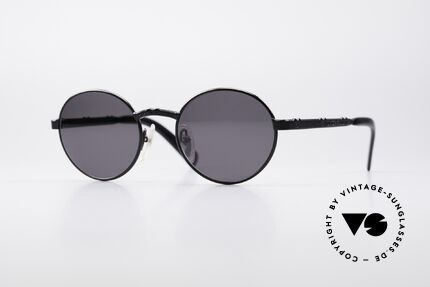 Jean Paul Gaultier 58-3171 Runde Kompass Brille, vintage GAULTIER Designersonnenbrille von 1995, Passend für Herren und Damen