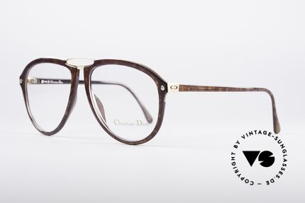Christian Dior 2523 1980er No Retrobrille, leichter Kunststoffrahmen mit stabiler Metallbrücke, Passend für Herren