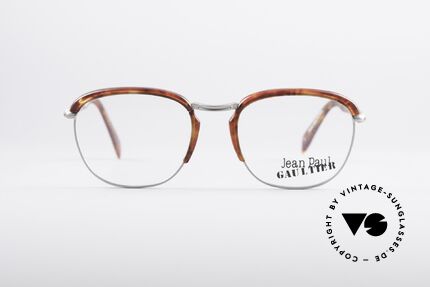 Jean Paul Gaultier 55-1273 90er Vintage Brille, sehr leichter Rahmen & entsprechend hoher Komfort, Passend für Herren und Damen