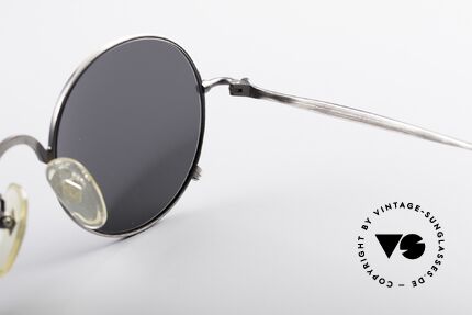 Jean Paul Gaultier 55-1176 Runde JPG Vintage Brille, dunkelgraue UV400 Gläser (für 100% UV Protection), Passend für Herren und Damen