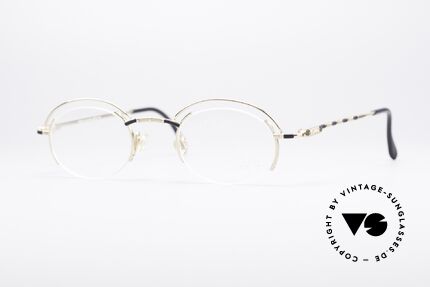 Cazal 773 Rund Ovale Vintage Brille, ovales vintage Brillengestell von Cazal aus den 90ern, Passend für Damen