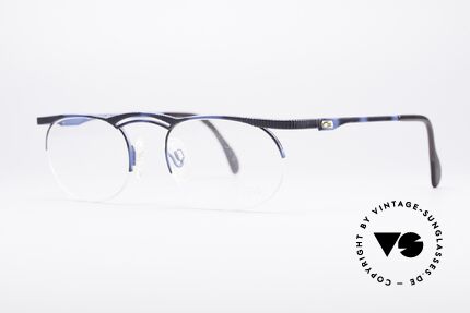 Cazal 755 Echt Vintage No Retro Brille, halb-rahmenlose Fassung in exzellenter Qualität, Passend für Herren