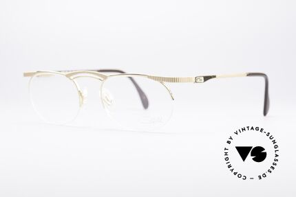 Cazal 755 Echt Vintage No Retro Brille, halb-rahmenlose Fassung in exzellenter Qualität, Passend für Herren