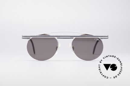 Cazal 748 90er Vintage Sonnenbrille, tolles geometrisches Spiel (rund und eckig zugleich), Passend für Herren und Damen