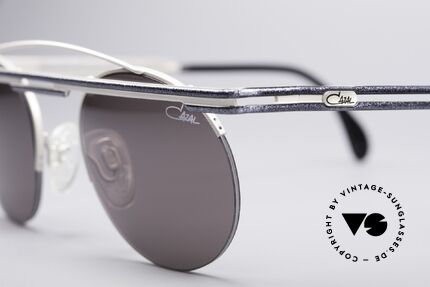 Cazal 748 90er Vintage Sonnenbrille, aufwändige Lackierung in grau-granit (dezent elegant), Passend für Herren und Damen