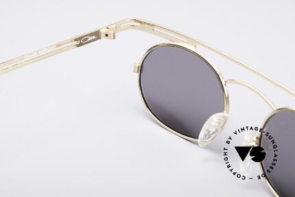 Cazal 761 Vintage 90er Sonnenbrille, neue graue CR39 Gläser für 100% UV Protection, Passend für Herren und Damen