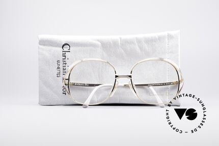 Christian Dior 2474 80er Vintage Brille, Metall-Fassung kann beliebig verglast werden, Passend für Damen