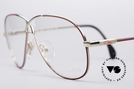 Cazal 728 80er Vintage Pilotenbrille, edle, geschwungene Optik in grandiosem Farbton, Passend für Herren und Damen