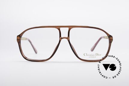 Christian Dior 2417 80er Monsieur Herrenbrille, elegantes Herrengestell (Optyl) in zeitloser Farbe, Passend für Herren