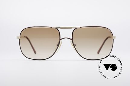 Christian Dior 2443 80er Monsieur Brille, luxuriöser Metallrahmen mit braunen Verlaufsgläsern, Passend für Herren