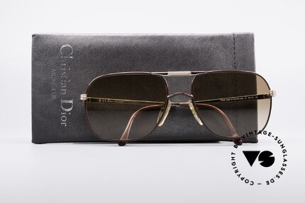 Christian Dior 2443 80er Monsieur Brille, Sonnengläser (100% UV) können ggf. ersetzt werden, Passend für Herren