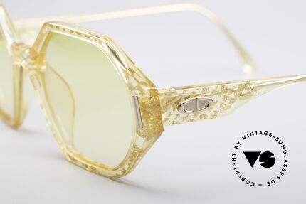 Christian Dior 2597 Achteckige Brille, zudem leicht getönte Gläser in gelb-Verlauf, Passend für Damen