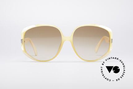 Christian Dior 2320 80er XL Damen Sonnenbrille, ausgefallener Rahmen mit riesigen Verlaufgläsern, Passend für Damen