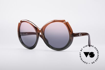 Christian Dior D11 Riesige 70er Brille, XXL Dior Designersonnenbrille aus den frühen 70ern, Passend für Damen