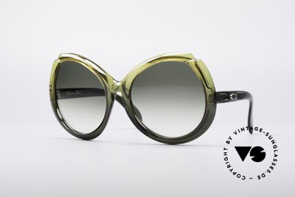 Christian Dior D11 Riesige 70er Brille, XXL Dior Designersonnenbrille aus den frühen 70ern, Passend für Damen