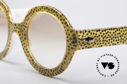 Christian Dior 2567 Runde 90er Brille, zudem sehr leicht & komfortabel; da Optyl-Material, Passend für Damen