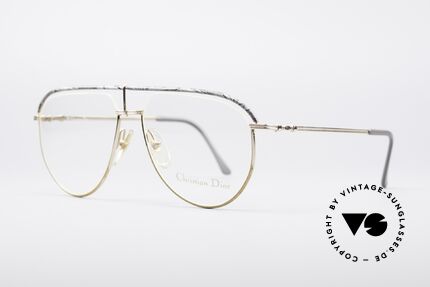 Christian Dior 2582 80er Herren Brille, goldener Rahmen mit grau-marmorierten Applikationen, Passend für Herren Christian Dior 2582 80er Herren Brille, goldener Rahmen mit grau-marmorierten Applikationen, Passend für Herren