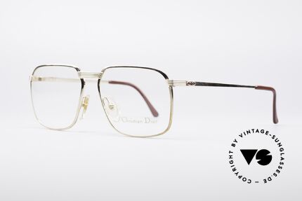 Christian Dior 2489 80er Vintage Brille, meisterlich gefertigtes Metallgestell; hartvergoldet, Passend für Herren