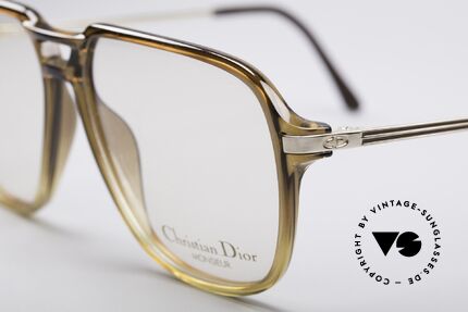 Christian Dior 2296 80er Optyl Brille, zudem vergoldetet Brillenbügel; Medium-Gr. 58/12, Passend für Herren