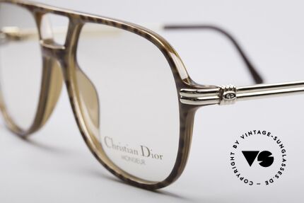 Christian Dior 2301 80er Optyl Brille Monsieur, zudem vergoldetet Brillenbügel; SMALL-Gr. 54/15, Passend für Herren