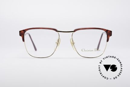 Christian Dior 2570 90er Designer Brille, Kombination von Metallfassung mit Kunststoff, Passend für Herren