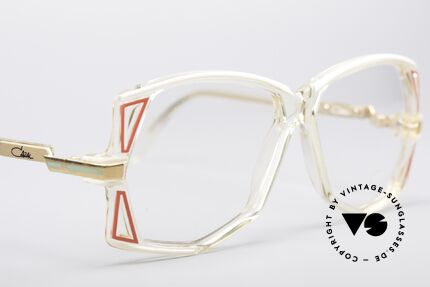Cazal 172 Kristallklare 80er Brille, KEINE RETRObrille; sondern ein Original von 1987!!, Passend für Damen