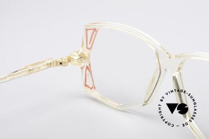 Cazal 172 Kristallklare 80er Brille, Fassung (KLEINE Gr. 55-12) ist beliebig verglasbar, Passend für Damen