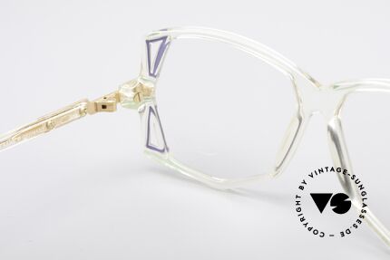 Cazal 172 Kristallklare 80er Brille, Fassung (Medium Gr. 57-13) ist beliebig verglasbar, Passend für Damen