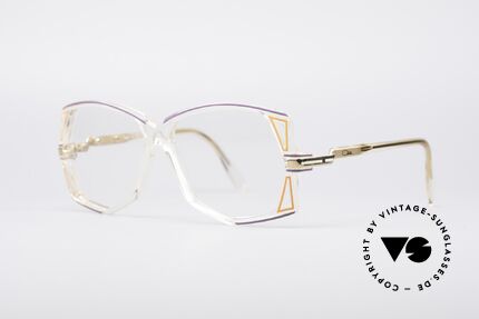 Cazal 172 Kristallklare 80er Brille, charakteristisch für die damalige CAZAL 100er Serie, Passend für Damen