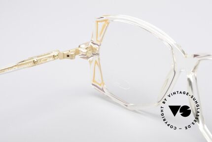 Cazal 172 Kristallklare 80er Brille, Fassung (Medium Gr. 57-13) ist beliebig verglasbar, Passend für Damen